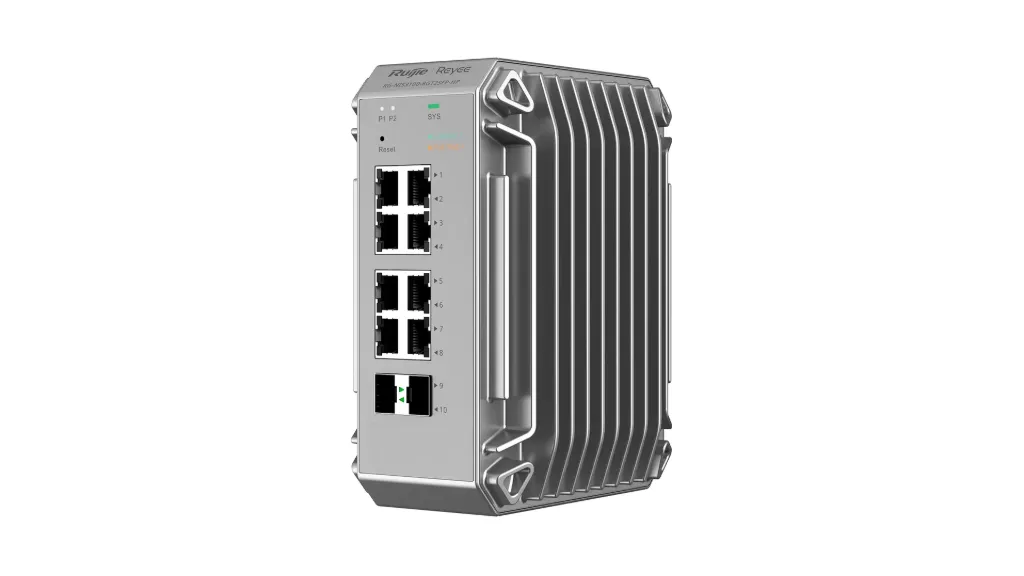 L2 INDUSTRIAL MANAGED SWITCH 8 RJ45  POE+ / 2 SFP