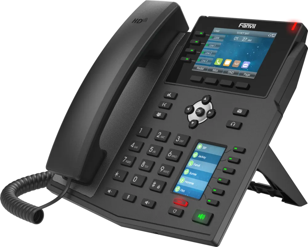Fanvil X5U V1/2, High-end business phone with Gigabit / SIP / POE / Gigabit / USB-Port