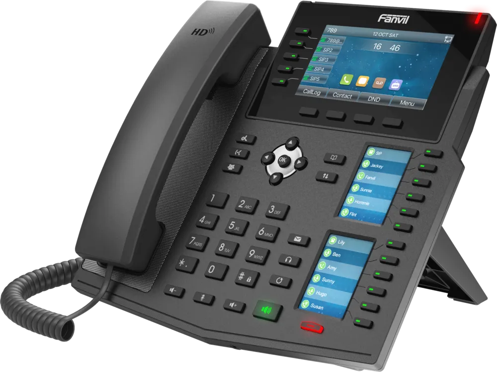 Fanvil X6U v1/2, High-end business phone with Gigabit / SIP / POE / Gigabit / USB-Port / Bluetooth