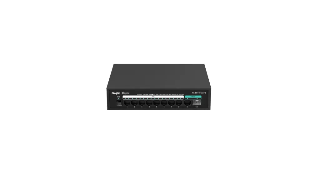 [ES110GS-P-L] 8-PORT 100MBPS + 1 UPLINK PORT 1000 MBPS