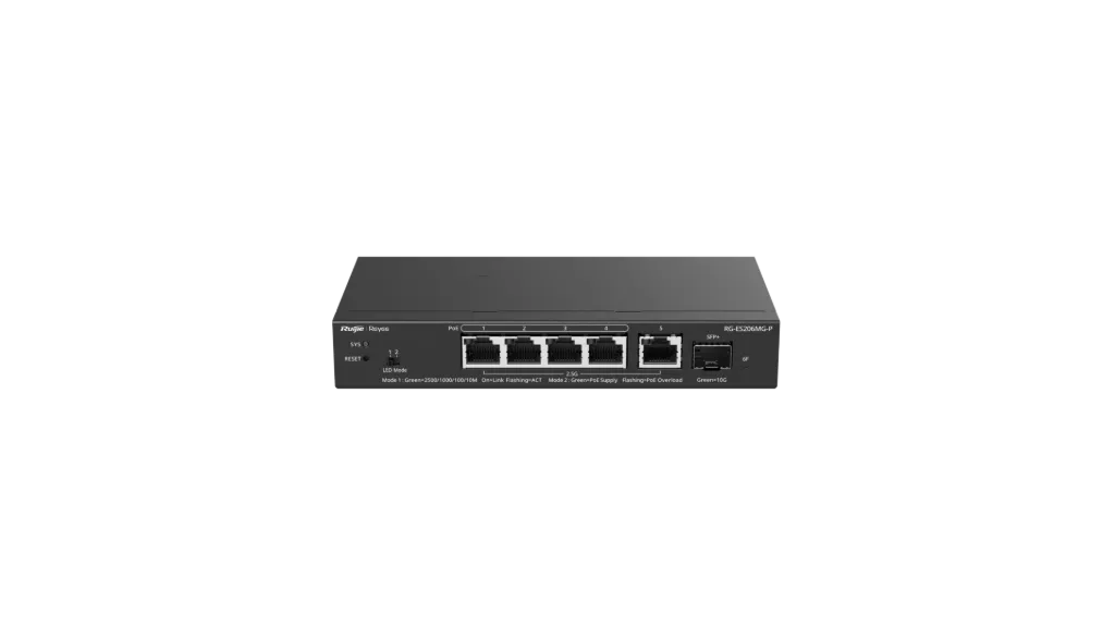 [ES206MG-P] SWITCH 5 PORTS 2.5G DONT 4PoE+ ET 1  SFP+