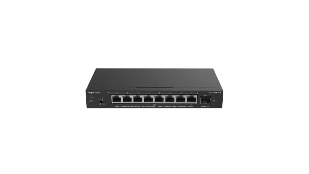 SWITCH 8 PORTS 2.5G PoE+ ET 1 SFP+